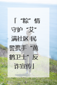 “粽”情守护“艾”满社区 民警携手“黄鹤卫士”反诈宣传