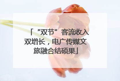 “双节”客流收入双增长，电广传媒文旅融合结硕果