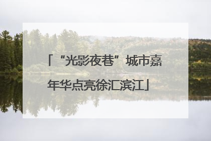 “光影夜巷”城市嘉年华点亮徐汇滨江