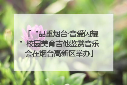 “品重烟台·音爱闪耀”校园美育吉他鉴赏音乐会在烟台高新区举办