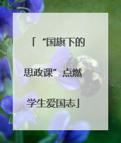 “国旗下的思政课”点燃学生爱国志