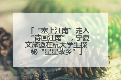 “塞上江南”走入“诗画江南”，宁夏文旅邀在杭大学生探秘“星星故乡”