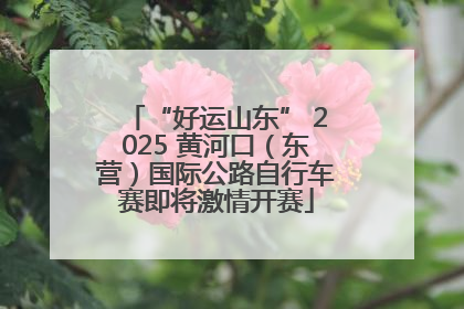 “好运山东” 2025 黄河口（东营）国际公路自行车赛即将激情开赛