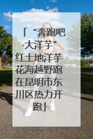 “奔跑吧·大洋芋”红土地洋芋花海越野跑在昆明市东川区热力开跑