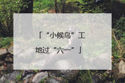 “小候鸟”工地过“六一”
