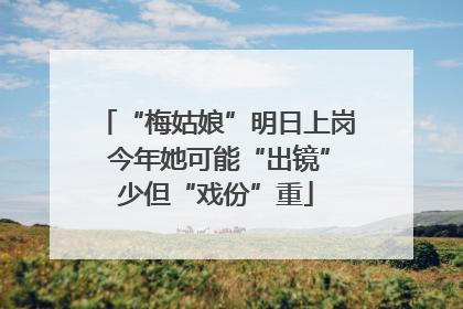 “梅姑娘”明日上岗 今年她可能“出镜”少但“戏份”重