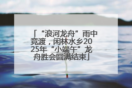 “浪河龙舟”雨中竞渡，闲林水乡2025年“小端午”龙舟胜会圆满结束