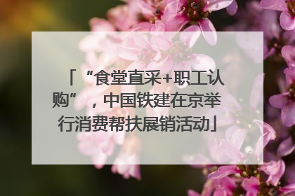 “食堂直采+职工认购”，中国铁建在京举行消费帮扶展销活动