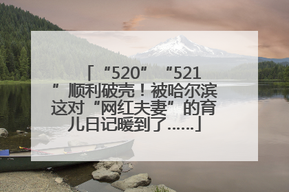“520”“521”顺利破壳！被哈尔滨这对“网红夫妻”的育儿日记暖到了……