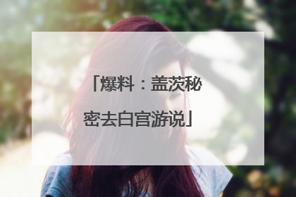 爆料：盖茨秘密去白宫游说
