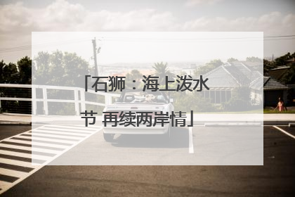 石狮：海上泼水节 再续两岸情
