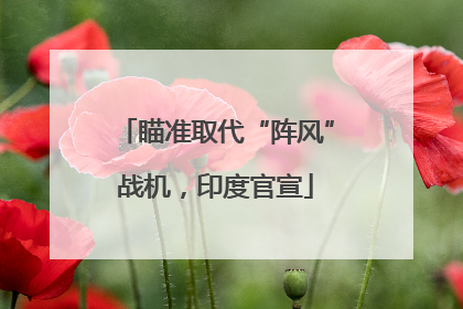 瞄准取代“阵风”战机，印度官宣