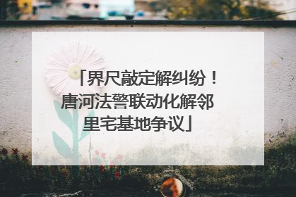 界尺敲定解纠纷！唐河法警联动化解邻里宅基地争议