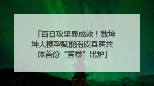百日攻坚显成效！数坤坤大模型赋能南皮县医共体首份“答卷”出炉