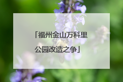 福州金山万科里公园改造之争