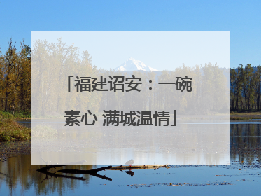 福建诏安：一碗素心 满城温情