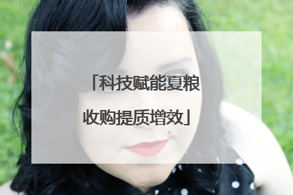 科技赋能夏粮收购提质增效