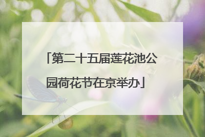 第二十五届莲花池公园荷花节在京举办