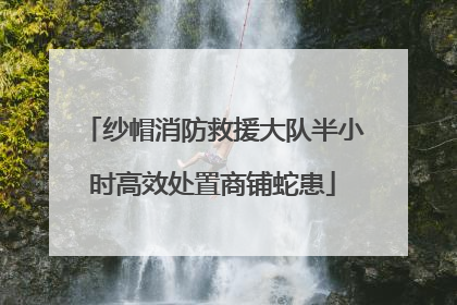 纱帽消防救援大队半小时高效处置商铺蛇患