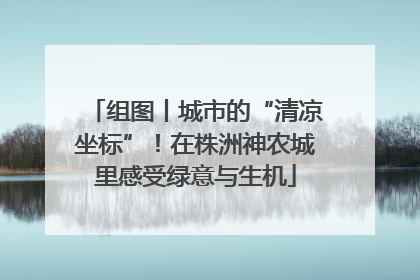 组图丨城市的“清凉坐标”！在株洲神农城里感受绿意与生机