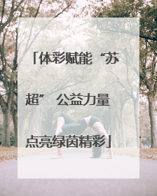 体彩赋能“苏超” 公益力量点亮绿茵精彩