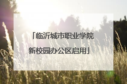 临沂城市职业学院新校园办公区启用