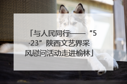 与人民同行——“5·23”陕西文艺界采风慰问活动走进榆林