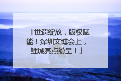 世遗绽放，版权赋能！深圳文博会上，鲤城亮点纷呈！