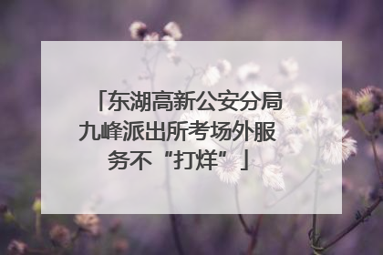 东湖高新公安分局九峰派出所考场外服务不“打烊”