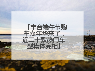 丰台端午节购车嘉年华来了，近二十款热门车型集体亮相
