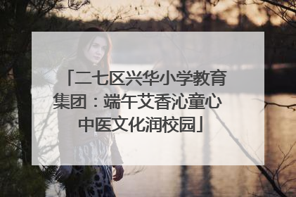 二七区兴华小学教育集团：端午艾香沁童心 中医文化润校园