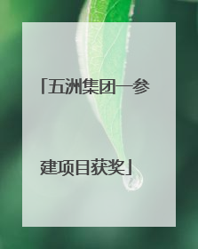 五洲集团一参建项目获奖
