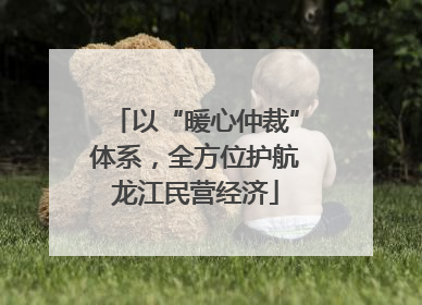 以“暖心仲裁”体系，全方位护航龙江民营经济
