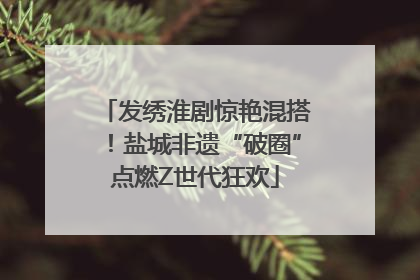发绣淮剧惊艳混搭！盐城非遗“破圈”点燃Z世代狂欢