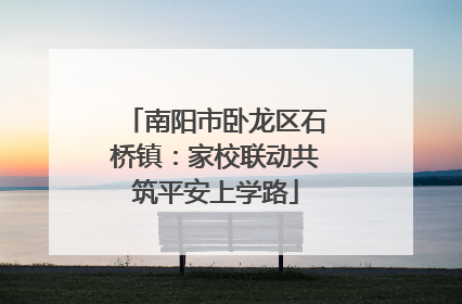 南阳市卧龙区石桥镇：家校联动共筑平安上学路