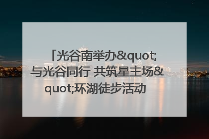光谷南举办"与光谷同行 共筑星主场"环湖徒步活动 吸引500余名市民参与