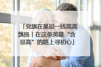 党旗在基层一线高高飘扬丨在这条英雄“含量高”的路上寻初心