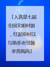 入选第七届全国文明村镇，红泥崖村以互助养老引领孝善风尚