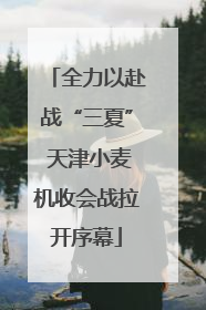 全力以赴战“三夏” 天津小麦机收会战拉开序幕