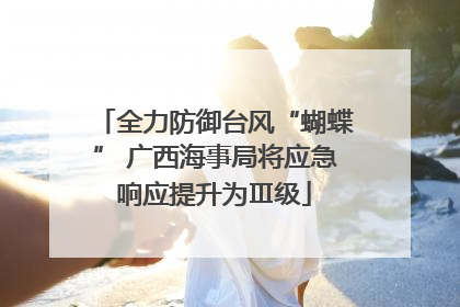 全力防御台风“蝴蝶” 广西海事局将应急响应提升为Ⅲ级