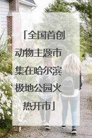 全国首创动物主题市集在哈尔滨极地公园火热开市
