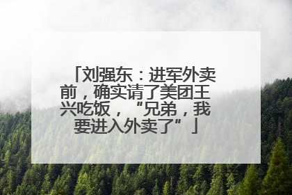 刘强东：进军外卖前，确实请了美团王兴吃饭，“兄弟，我要进入外卖了”