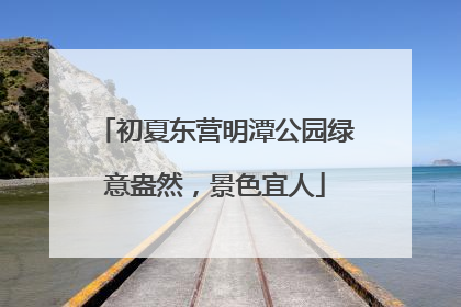 初夏东营明潭公园绿意盎然，景色宜人