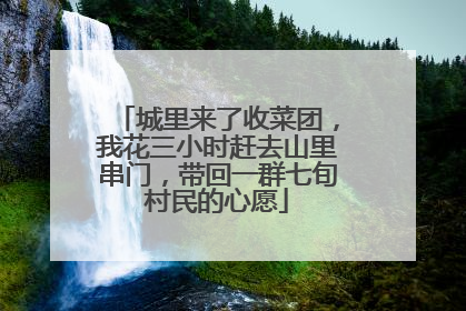 城里来了收菜团，我花三小时赶去山里串门，带回一群七旬村民的心愿