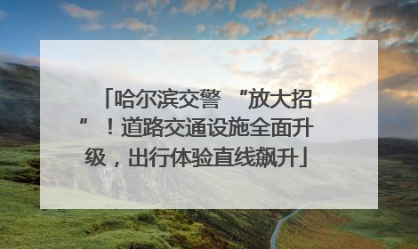 哈尔滨交警 “放大招”！道路交通设施全面升级，出行体验直线飙升