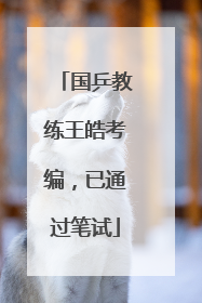 国乒教练王皓考编，已通过笔试