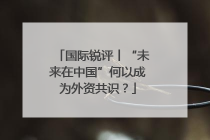 国际锐评丨“未来在中国”何以成为外资共识？