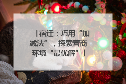 宿迁：巧用“加减法”，探索营商环境“最优解”