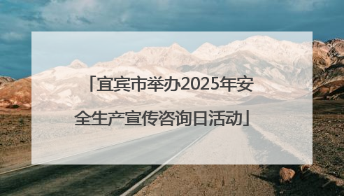 宜宾市举办2025年安全生产宣传咨询日活动