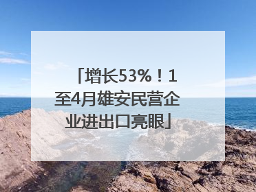 增长53%！1至4月雄安民营企业进出口亮眼
